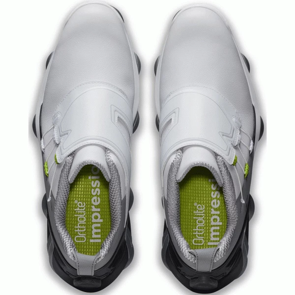 FOOTJOY TOUR ALPHA BOA 55509 GOLF SHOES – WHITE / CHARCOAL / GREY - Image 5