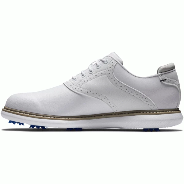 FOOTJOY FJ TRADITIONS 57903 GOLF SHOES – WHITE - Image 2