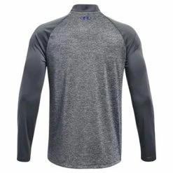 Under Armour Tech 2.0 Zip Neck Blade Collar Sweater Mens Medium Grey
