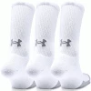UNDER ARMOUR HEATGEAR® CREW GOLF SOCKS – 3 PACK – WHITE
