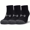 UNDER ARMOUR HEATGEAR® ANKLE GOLF SOCKS – 3 PACK – BLACK