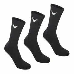 CALLAWAY SPORT Opti-Dry® GOLF CREW SOCKS – BLACK / 3 PACK