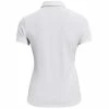 Under Armour Womens Zinger Short Sleeve Golf Polo Shirt Ladies X Small White/Silver