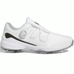 ADIDAS 2023 ZG23 BOA GOLF SHOES – CLOUD WHITE / CORE BLACK / SILVER METALLIC