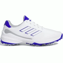 ADIDAS 2023 ZG23 GOLF SHOES – CLOUD WHITE / LUCID BLUE / SILVER METALLIC