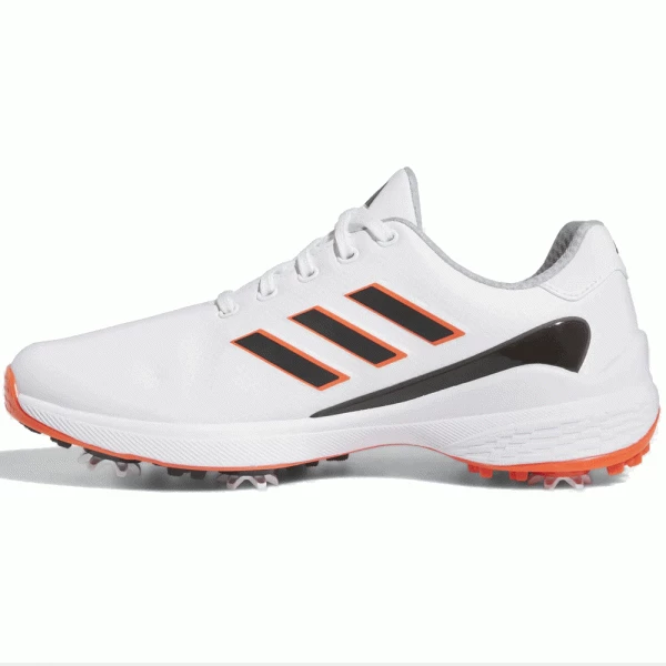 ADIDAS 2023 ZG23 GOLF SHOES – CLOUD WHITE / CORE BLACK / SEMI SOLAR RED - Image 2
