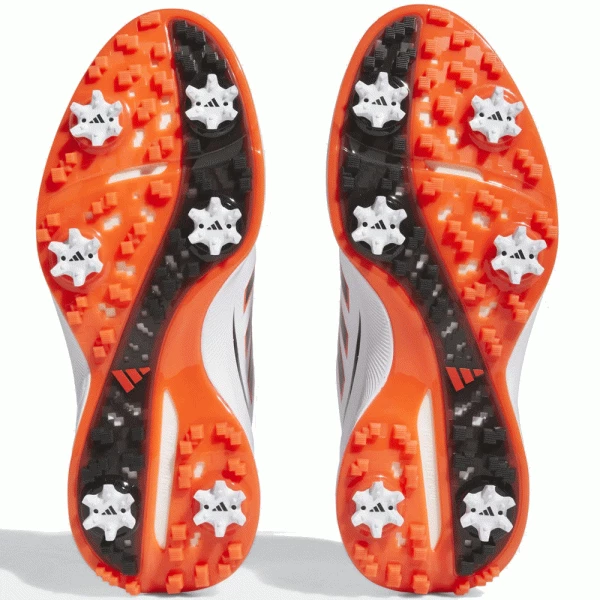 ADIDAS 2023 ZG23 GOLF SHOES – CLOUD WHITE / CORE BLACK / SEMI SOLAR RED - Image 8