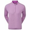 FootJoy Lightweight Microstripe Chill-Out Golf Sweater Mens Small Purple