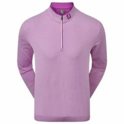 FootJoy Lightweight Microstripe Chill-Out Golf Sweater Mens Small Purple