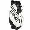 PING DLX (14 Way) Cart Trolley Bag (White/Black)
