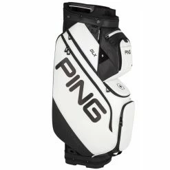 PING DLX (14 Way) Cart Trolley Bag (White/Black)