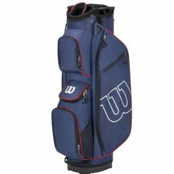 Wilson Golf Wilson Pro Staff Navy Red Cart Bag